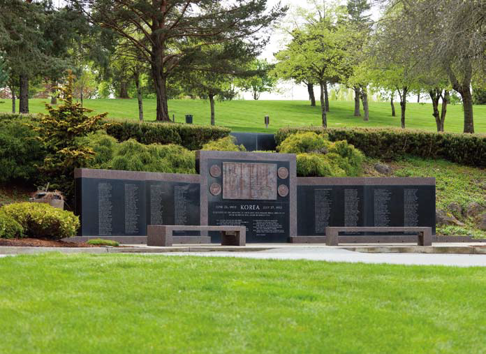 오리건 윌리어미트 국립묘지 한국전 참전비 세번째 이미지