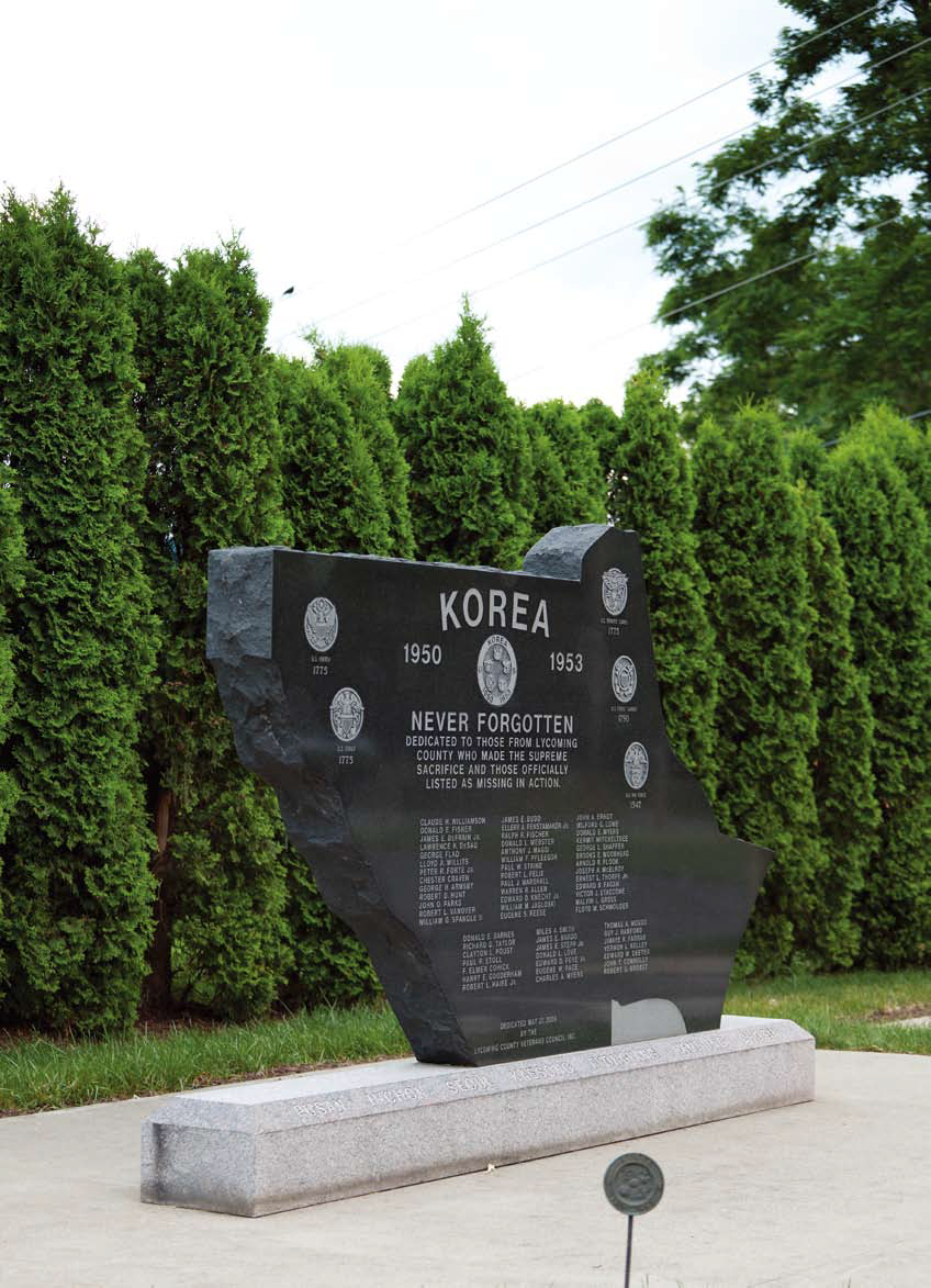 라이커밍 카운티 한국전 참전비 첫번째 이미지