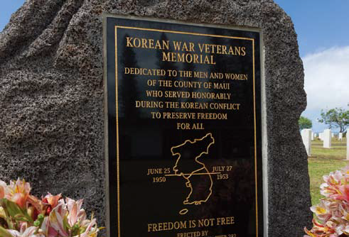 마우이 한국전 참전비 두번째 이미지