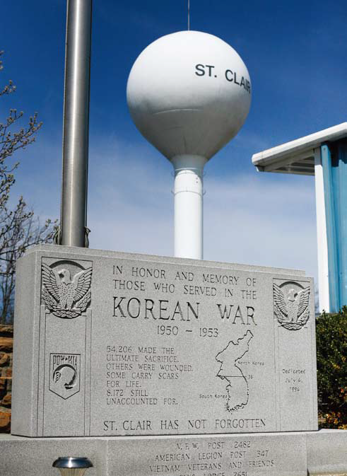 세인트클레어 한국전 참전비 첫번째 이미지